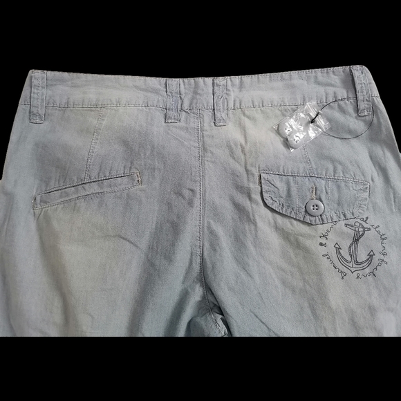 sz:L, SAMUEL & KEVIN light blue mid-rise cuffed jeans - Picture 4 of 6